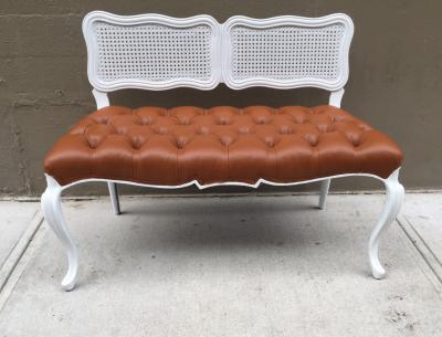 French Style Tufted Bench