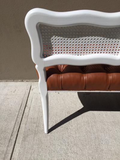 French Style Tufted Bench