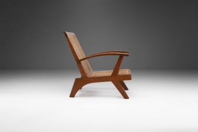 French Teak Armchair France 1950s