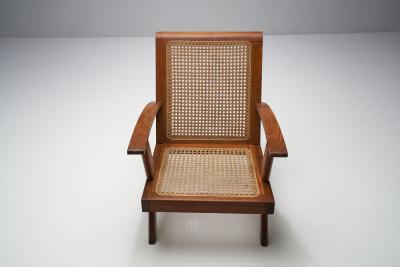 French Teak Armchair France 1950s