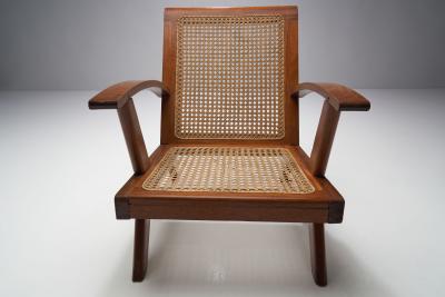 French Teak Armchair France 1950s