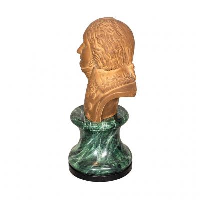 French Terracotta Bust Of An Officer