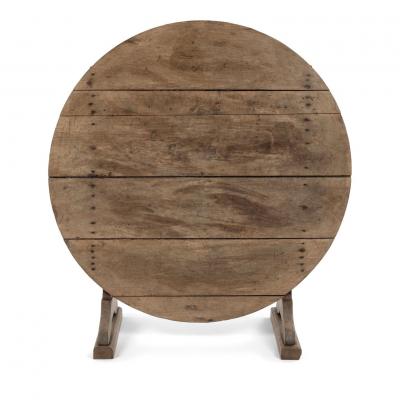 French Tilt Top Table de Vendange or Wine Tasting Table