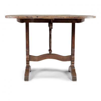 French Tilt Top Table de Vendange or Wine Tasting Table