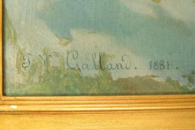 French Victorian 3 Cupids Painting