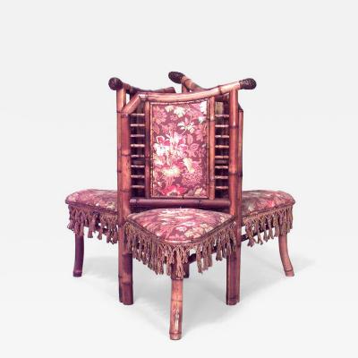 French Victorian Bamboo Tete a tete