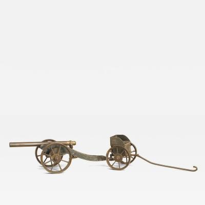 French Victorian Bronze Cannon Model