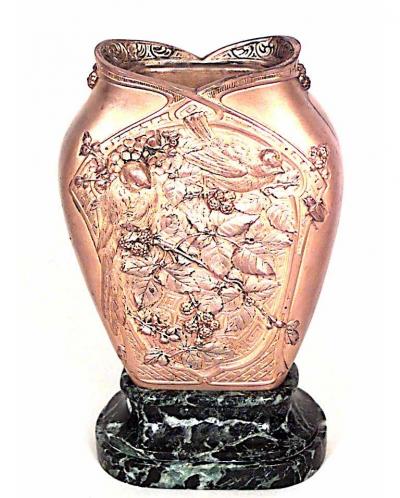 French Victorian Bronze Ciseleur Vase