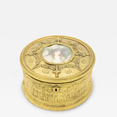 French Victorian Bronze Dore Box