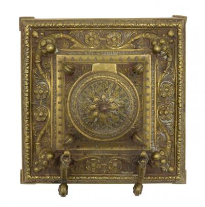 French Victorian Bronze Inkwell