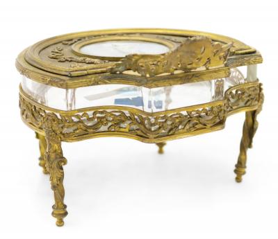 French Victorian Bronze Portrait Box