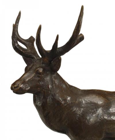 French Victorian Bronze Stag