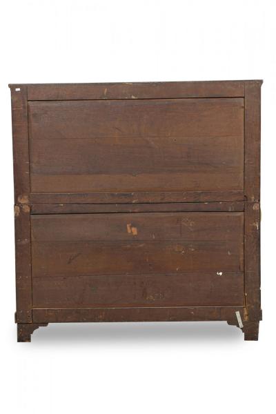 French Victorian Chinoiserie Gilt Painted and Lacquered 6 Drawer Chest Dresser