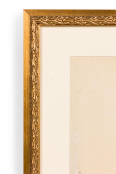 French Victorian Colored print of a Vase