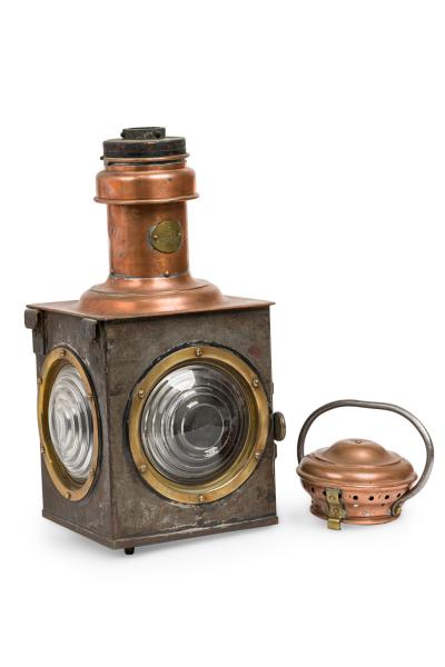 French Victorian Copper Railroad Lantern