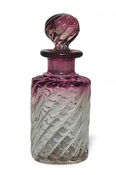 French Victorian Cranberry Baccarat Crystal Perfume Bottle