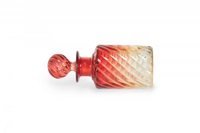 French Victorian Cranberry Baccarat Crystal Perfume Bottles