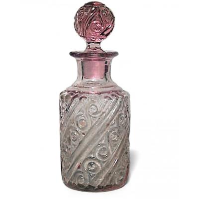 French Victorian Cranberry Crystal Perfume Bottle