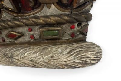 French Victorian Crown Wall Plaque