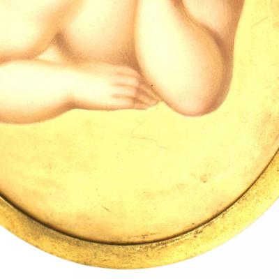 French Victorian Cupid Plaque