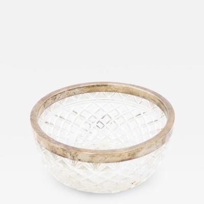French Victorian Cut Crystal Bowl