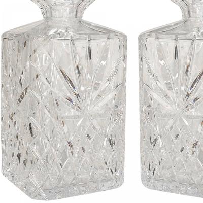 French Victorian Cut Crystal Decanters
