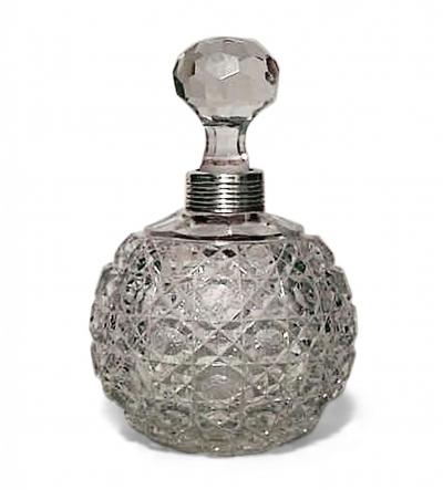 French Victorian Cut Crystal Perfume Bottles