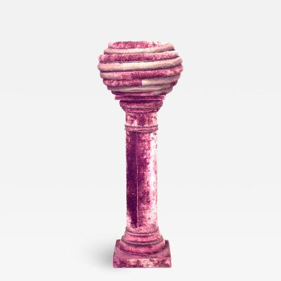 French Victorian Fantasy Tubular Pedestal