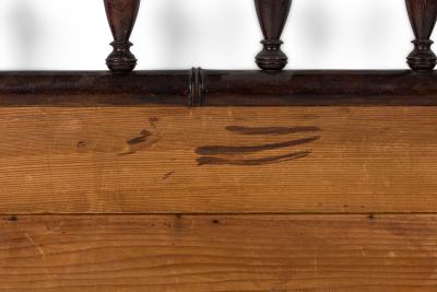 French Victorian Faux Bamboo Wooden Twin Bed