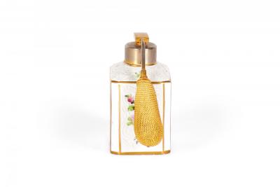 French Victorian Floral Porcelain Perfume Atomizer