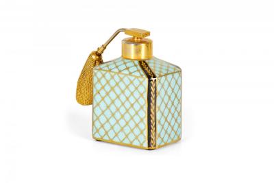French Victorian Floral Porcelain Perfume Atomizer