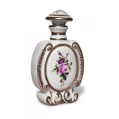 French Victorian Floral Porcelain Perfume Bottle