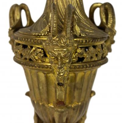 French Victorian Gilt Bronze Satyr Table Lamp