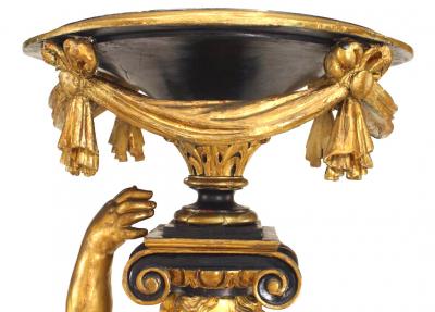 French Victorian Gilt Cupid Pedestals
