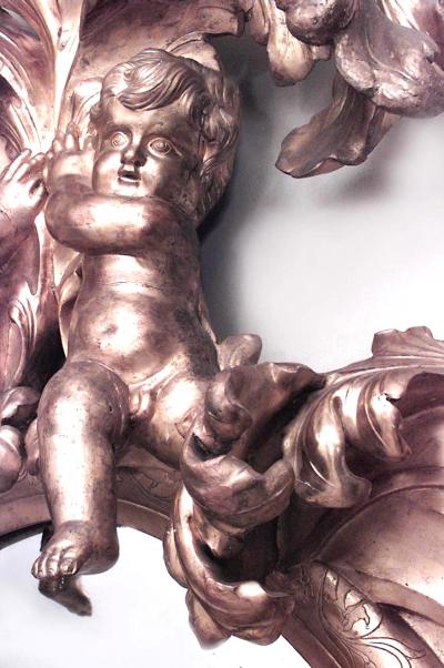 French Victorian Gilt Monumental Wall Mirror