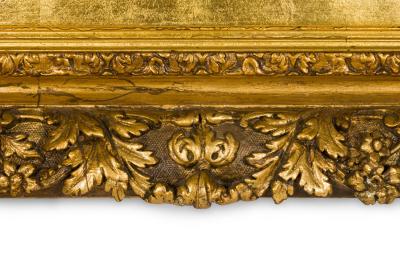 French Victorian Gilt Wall Mirror