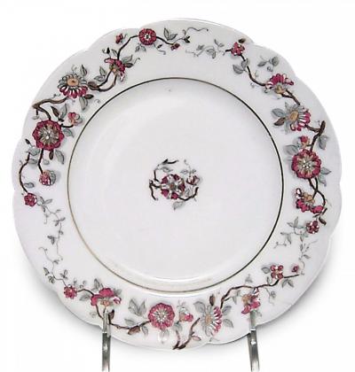 French Victorian Haviland Floral Porcelain Plates