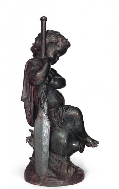 French Victorian Iron Putti
