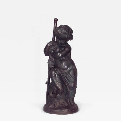 French Victorian Iron Putti