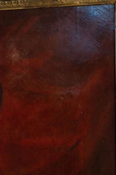 French Victorian Lady with a Black Hat Portrait