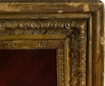 French Victorian Lady with a Black Hat Portrait