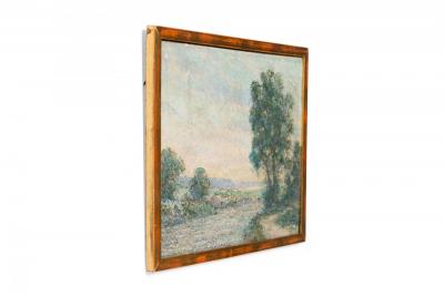 French Victorian Landscape of Stream and Tree