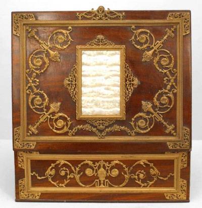 French Victorian Metal Jewelry Box