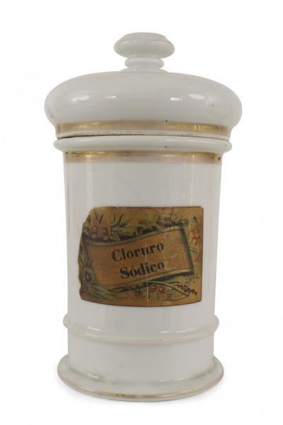 French Victorian Porcelain Apothecary Jars