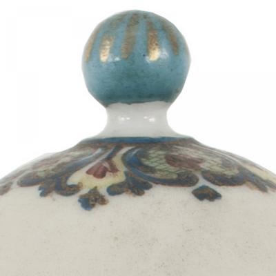 French Victorian Porcelain Ginger Jar with Portrait