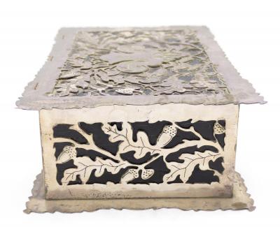 French Victorian Silver Filigree Box