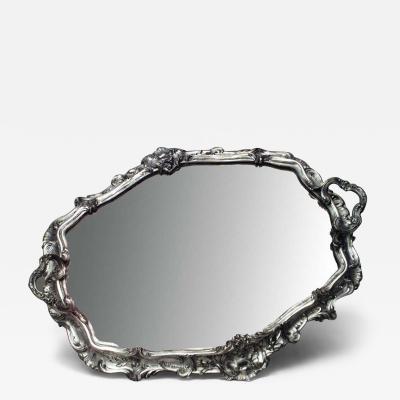 French Victorian Silver Plate Tray