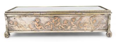 French Victorian Silver Plated Box