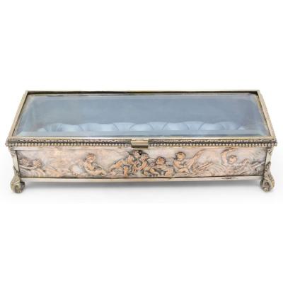 French Victorian Silver Plated Box