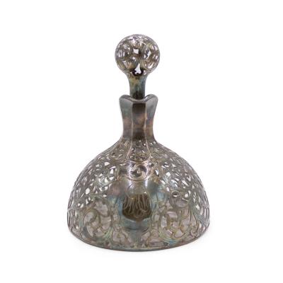 French Victorian Silver Scroll Decanter